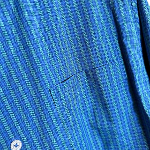Southern Tide Intercoastal Plaid Long Sleeve Button Down Dress Shirt Blue Medium - Picture 7 of 14